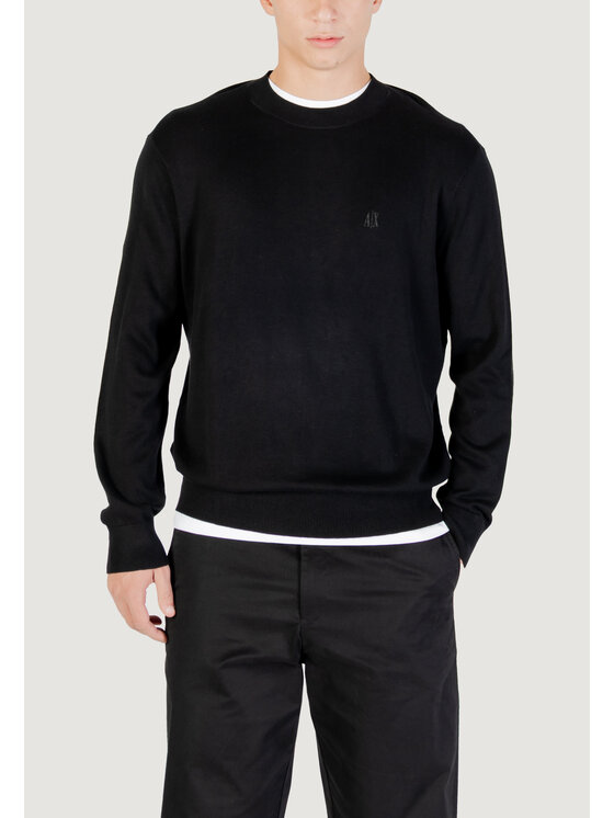 Armani Exchange Armani Exchange Sweter XM000338 AF12291 UC001 Czarny Regular Fit