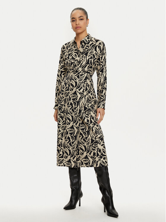 ONLY ONLY Rochie tip cămașă Thara 15330703 Bej Regular Fit