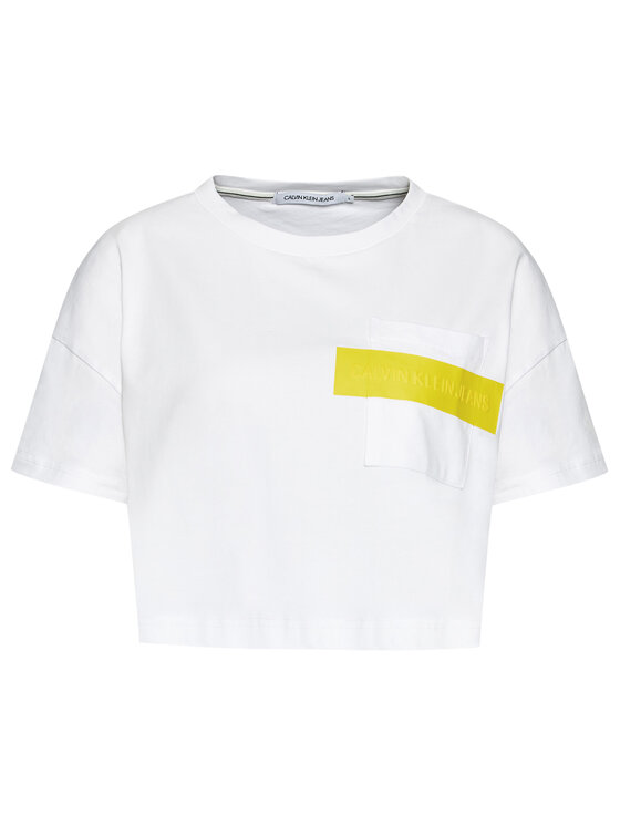 calvin klein embossed logo t shirt