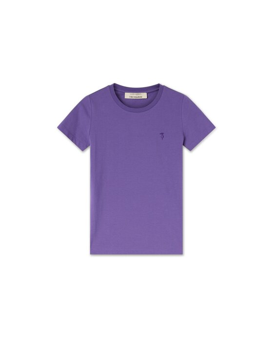 Trussardi Trussardi T-Shirt G0266000325N098 Fioletowy Regular Fit
