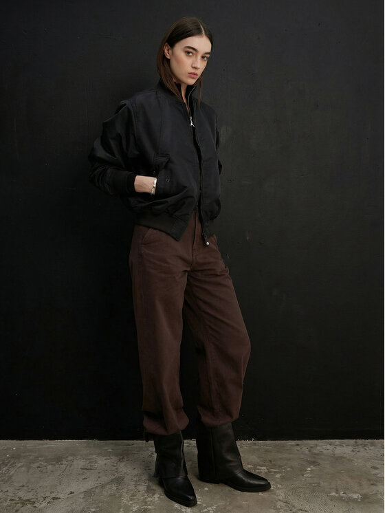 G-Star Raw G-Star Raw Medžiaginės kelnės Deck 2.0 D26432-E078 Ruda Wide Leg