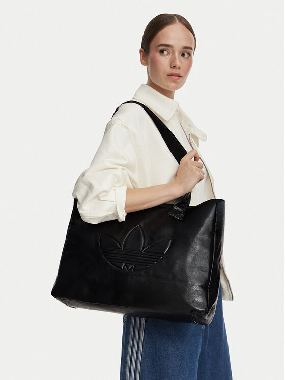 adidas Geantă Shopper Metallic Pu Bag KR1565 Negru