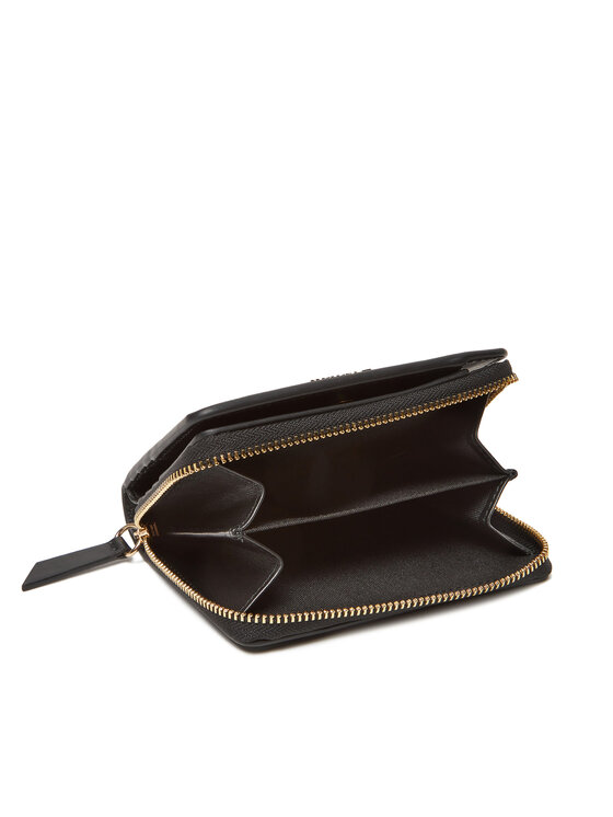 Tommy Hilfiger Tommy Hilfiger Malá dámska peňaženka Th Leather Slg Med Za Flap AW0AW17499 Čierna