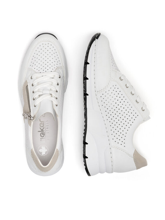 Rieker Rieker Sneakersy N6304-80 Biały