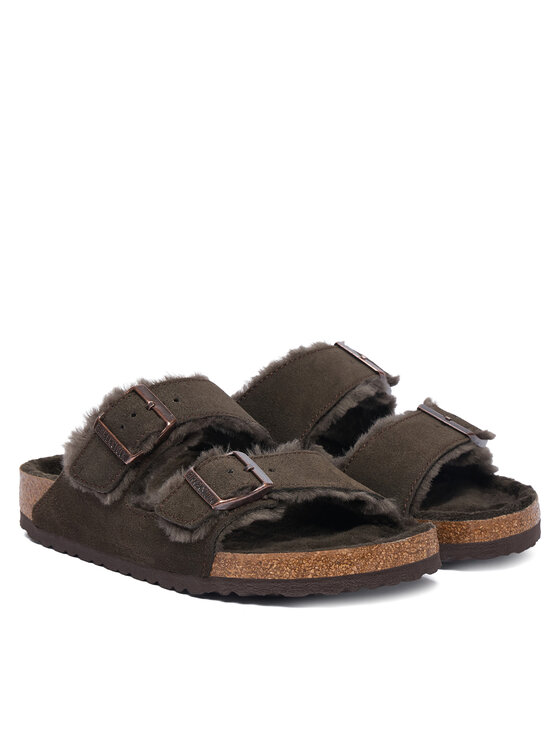 Birkenstock Birkenstock Чехли Arizona Shearling 1020528 Кафяв