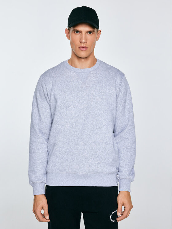 BIG STAR BIG STAR Bluza MARLTONES Szary Basic Fit