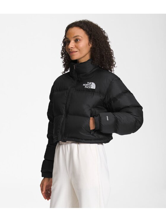 The North Face The North Face Kurtka puchowa NUPTSE SHORT JACKET Czarny Cropp Fit