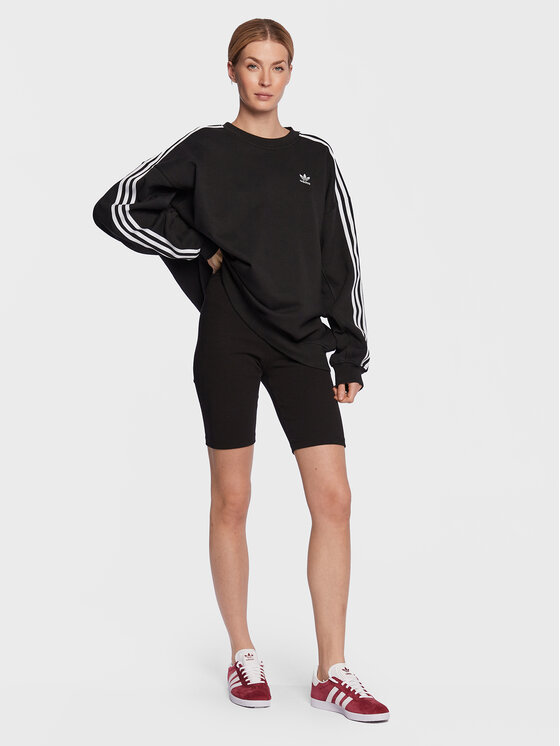 adidas Felpa Adicolor Classics Oversized Sweatshirt IB7444 Nero Relaxed Fit Modivo
