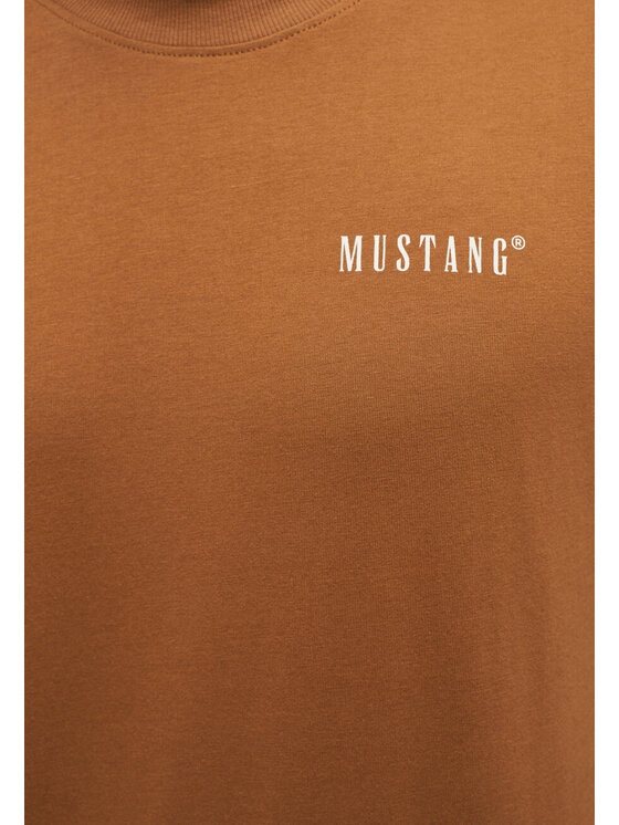 Mustang Mustang T-shirt ADRIAN C PRINT Marrone Regular Fit