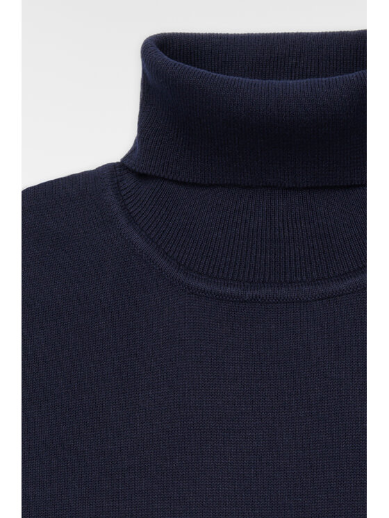 Próchnik Próchnik Golf Golf Ciemnogranatowy Bawełniany PM5 SW073224000018 Granatowy Slim Fit
