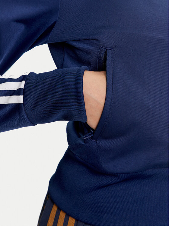 adidas adidas Bluză adicolor Classics Firebird IY2191 Bleumarin Regular Fit