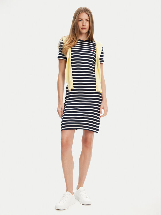 Tommy Hilfiger Tommy Hilfiger Haljina za svaki dan New Cody WW0WW42721 Tamnoplava Slim Fit