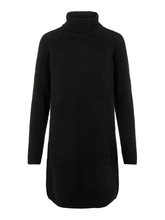 Pieces Pieces Sukienka dzianinowa Ellen 17119500 Czarny Regular Fit