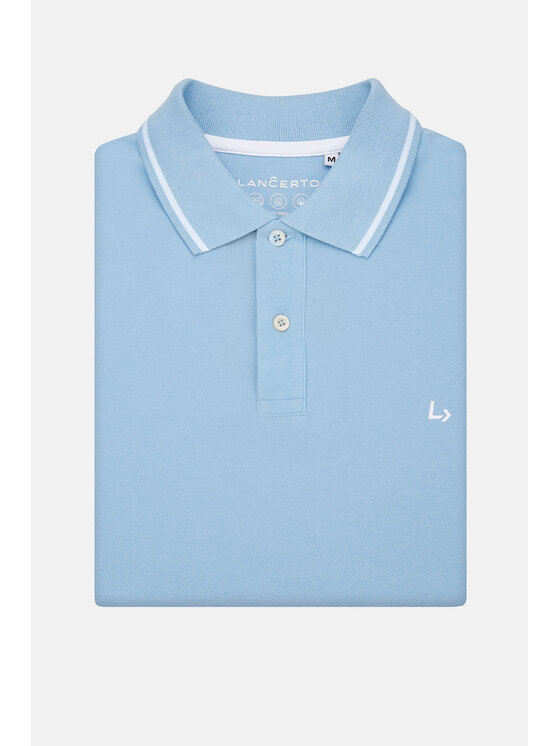Lancerto Lancerto Polo Morty PO073124000020 Niebieski Regular Fit