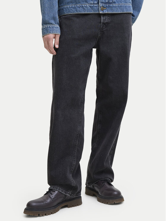Jack & Jones Jack&Jones Džinsi Alex 12252762 Melns Baggy Fit