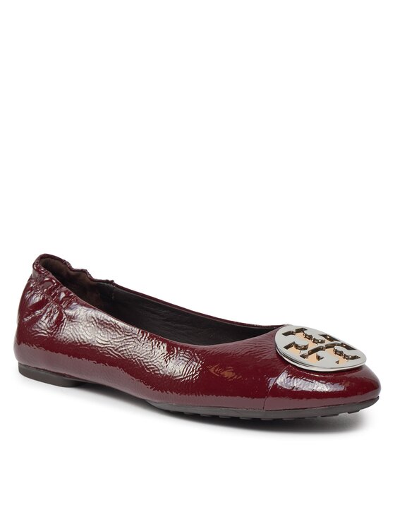 Tory Burch Tory Burch Balerina Claire Cap-Toe Ballet 156159 Bordó