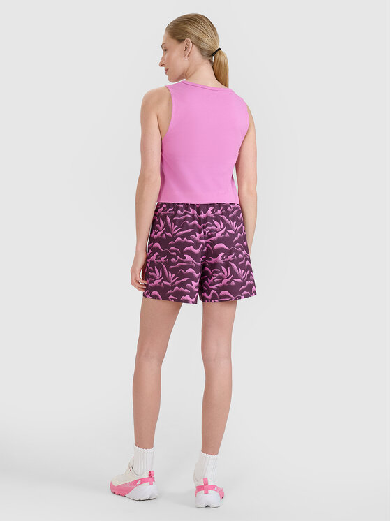 4F 4F Szorty materiałowe BEACHWEAR BASIC Fioletowy Regular Fit