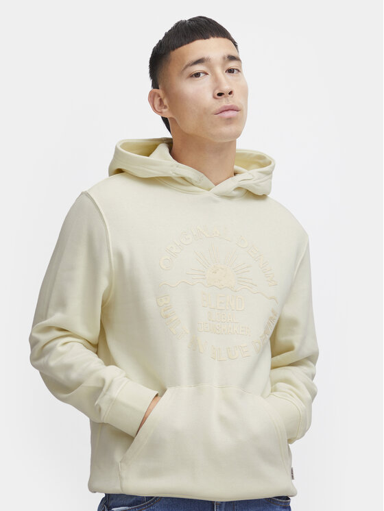 Blend Blend Суитшърт 20716546 Екрю Regular Fit