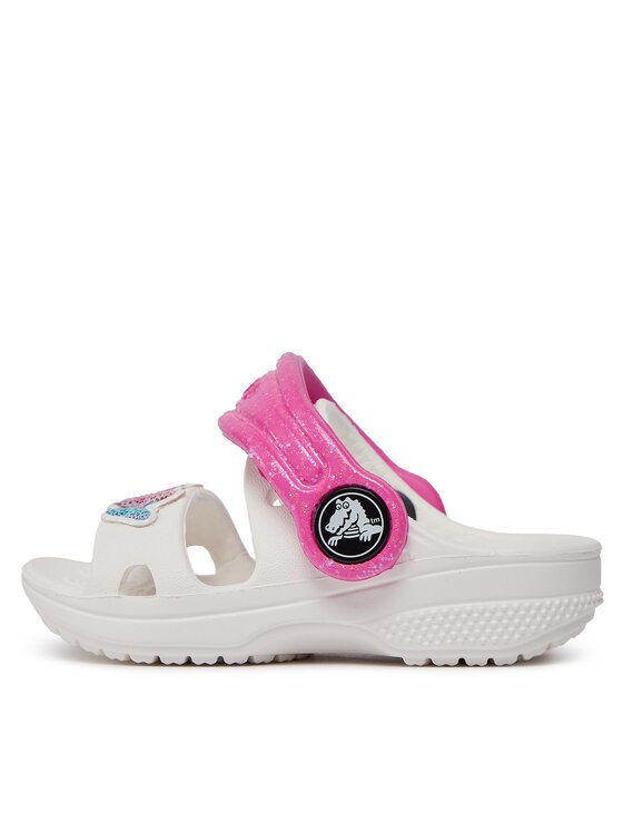 Crocs Crocs Klapki Classic Embellished Sandal T 207803 Biały
