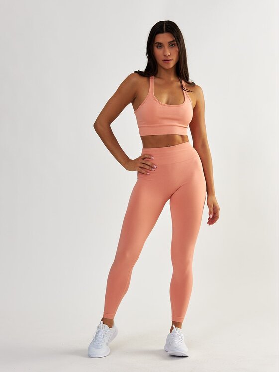 BeShaped BeShaped Legginsy Modelujące - Gym Queen Koralowy Shaping Fit