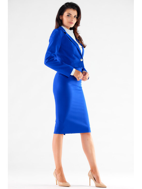 Awama Awama Giacca da abito A529 Blu Basic Fit