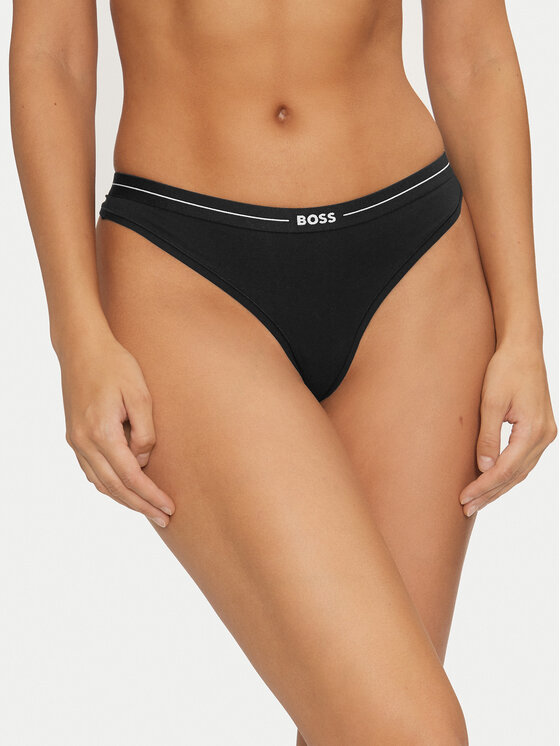 BOSS Boss Set 3 perechi de chiloți tanga 50510030 Negru