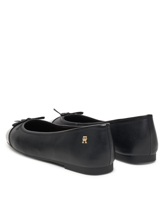 Tommy Hilfiger Tommy Hilfiger Μπαλαρίνες Patent Toe-Cap FW0FW08830 Μαύρο