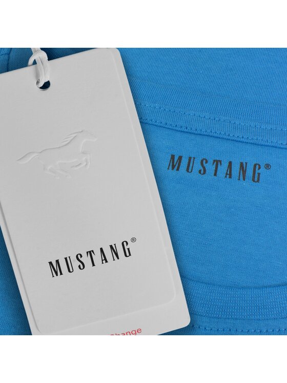 Mustang Mustang T-Shirt KM016 Niebieski Comfortable Fit