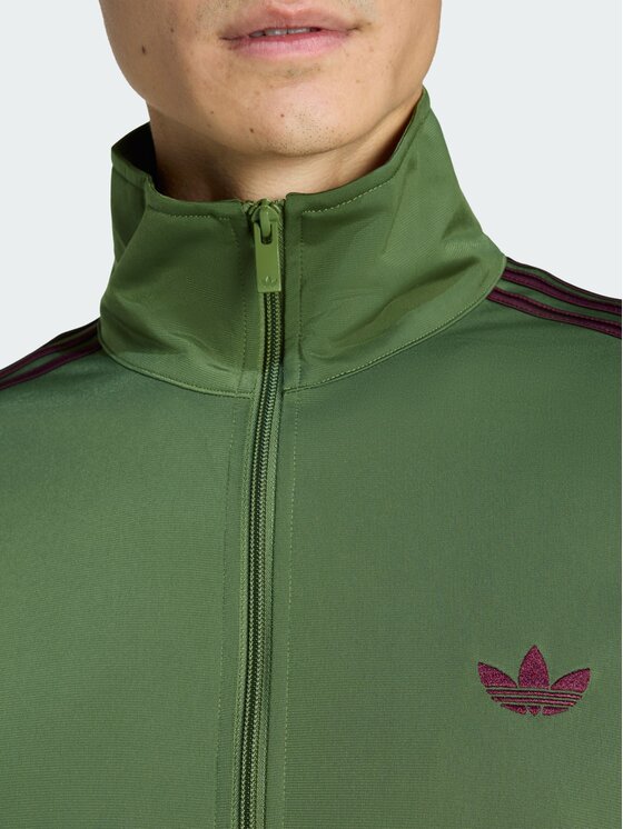adidas adidas Bluza FIREBIRD Zielony Loose Fit