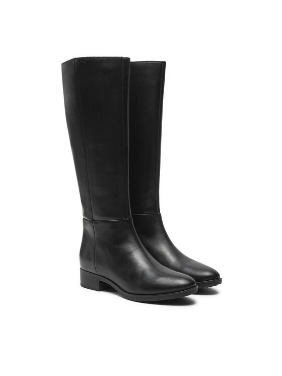Geox Geox Kozačky ve vojenském stylu D Felicity D D84G1D 00043 C9999 Černá