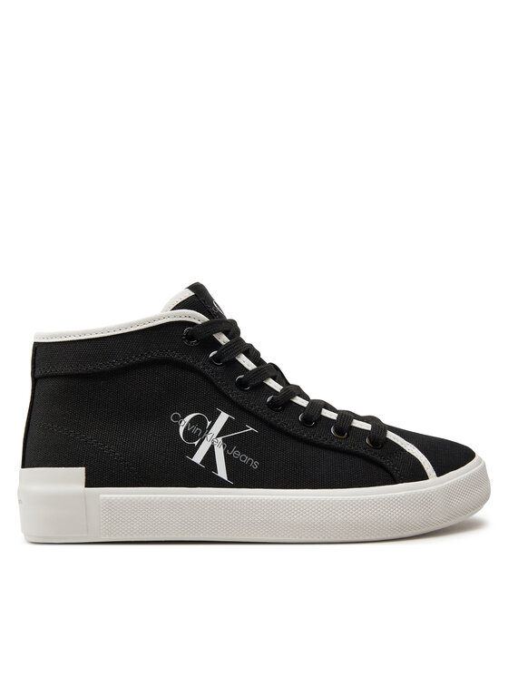 Calvin Klein Jeans Snīkeri Skater Vulcanized High Cs Ml Mr YW0YW01454 Melns