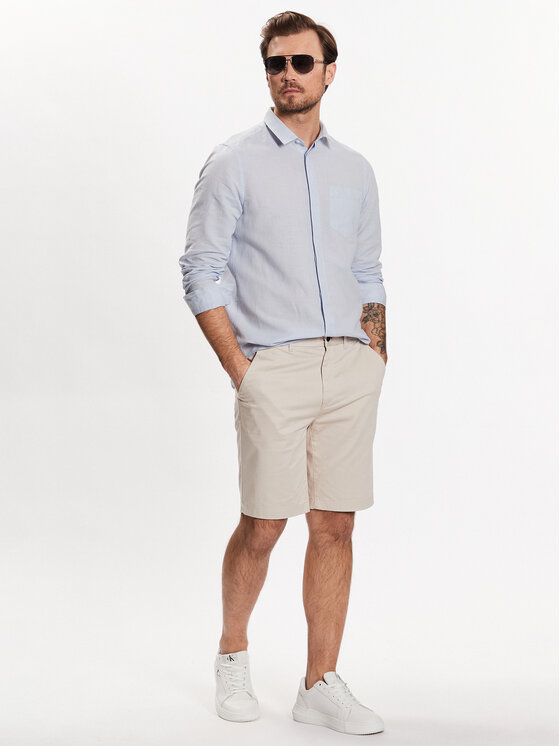 Calvin Klein Calvin Klein Cămașă K10K108664 Albastru celest Regular Fit