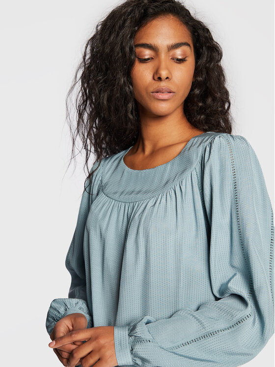 Comma Comma Блузка 2120351 Голубий Regular Fit