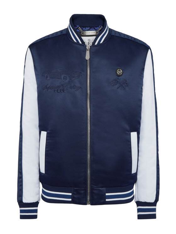 PHILIPP PLEIN PHILIPP PLEIN Bunda bomber 22653 Světle modrá Regular Fit