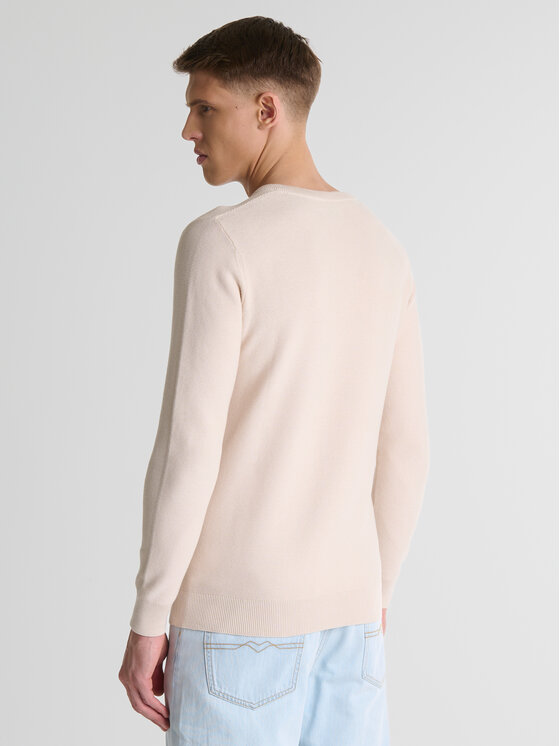 BIG STAR BIG STAR Sweter VASONITEX Beżowy Basic Fit