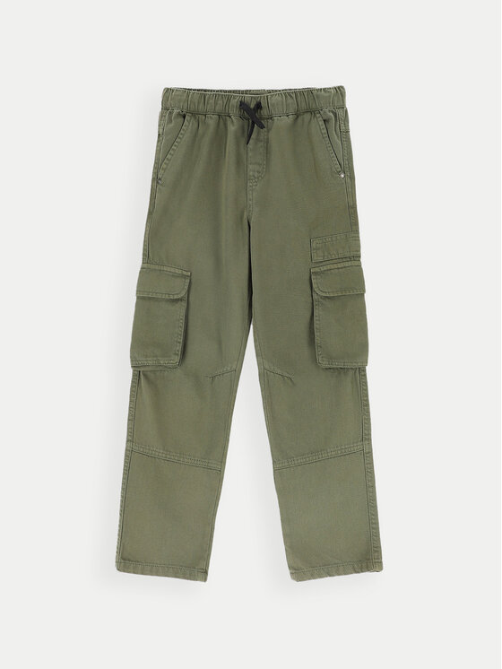 Coccodrillo Coccodrillo Hlače iz tkanine ZC4119102GBJ Zelena Regular Fit