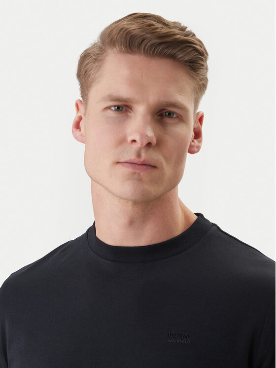KARL LAGERFELD KARL LAGERFELD T-Shirt 755034 562235 Granatowy Regular Fit