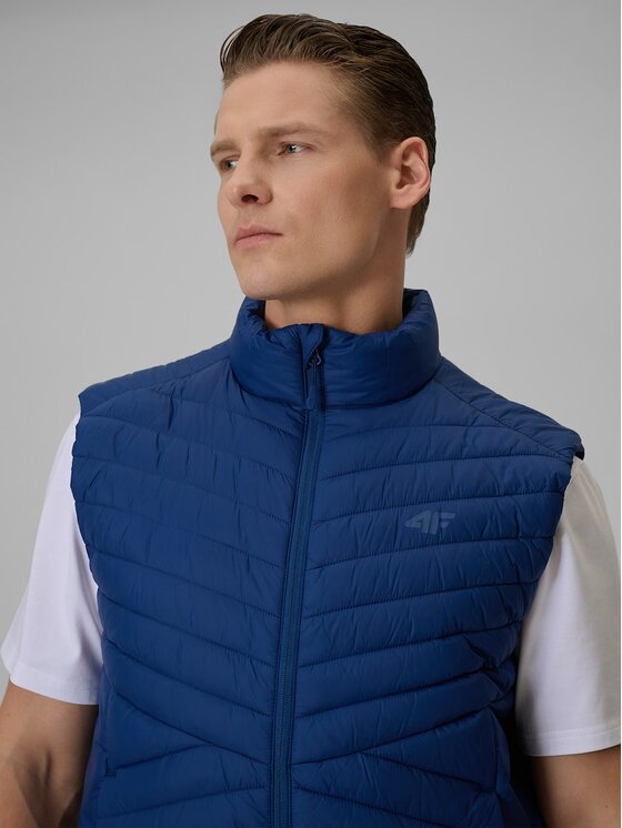 4F 4F Gilet 4FWSS26TVJAM345-31S Blu Regular Fit