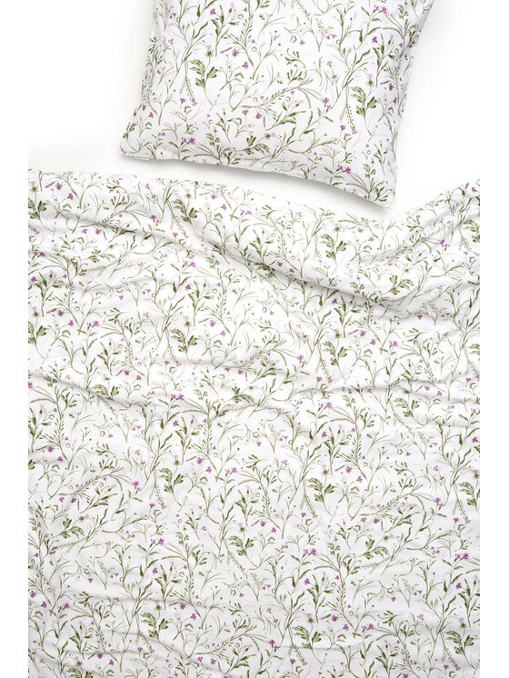 White pocket White pocket Komplet pościeli we wzory Biały