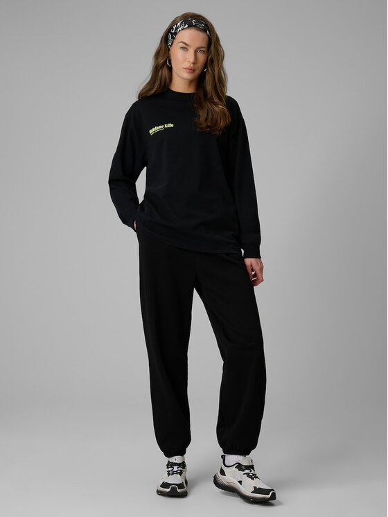4F 4F Bluza CAMP Czarny Regular Fit
