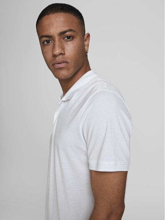 Jack & Jones Jack & Jones Polo Basic 12136516 Biały Slim Fit