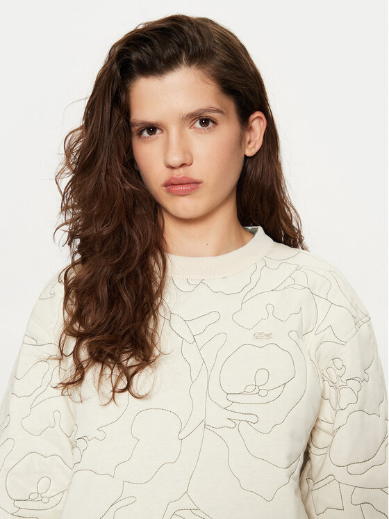 Lacoste Lacoste Džemperis SF2686 Smėlio Oversize
