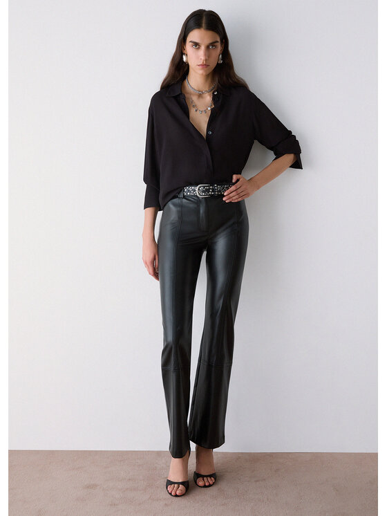 Liu Jo Liu Jo Pantaloni di tessuto CF6280E062422222 Nero Regular Fit