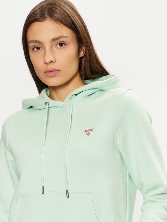 Guess Jeans Guess Jeans Felpa W4YQ04 KC811 Verde Regular Fit