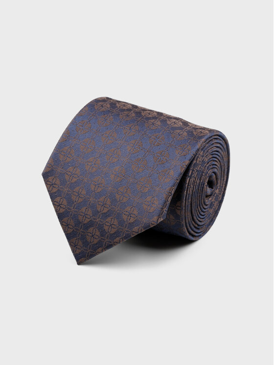 Evenemen Evenemen Krawat we wzór Granatowy