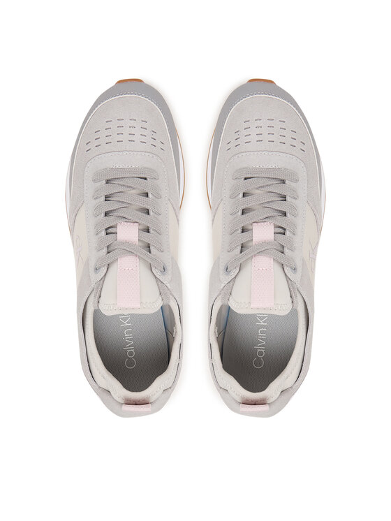 Calvin Klein Calvin Klein Sneakersy Retro Runner Sock Laceup Neo Mix HW0HW03250 Szary