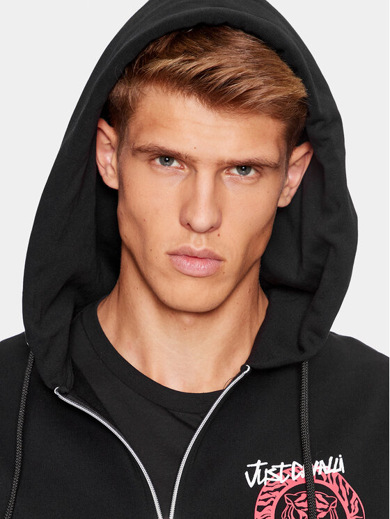 Just Cavalli Just Cavalli Sweatshirt 75OAIG02 Schwarz Relaxed Fit