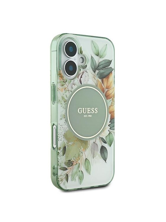 Guess Guess Etui na telefon Apple iPhone 16 Plus Zielony