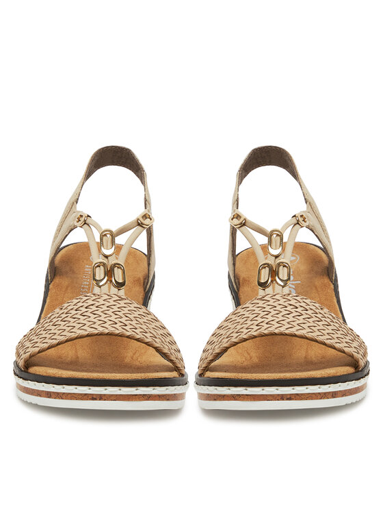Rieker Rieker Sandalen V3662-62 Beige