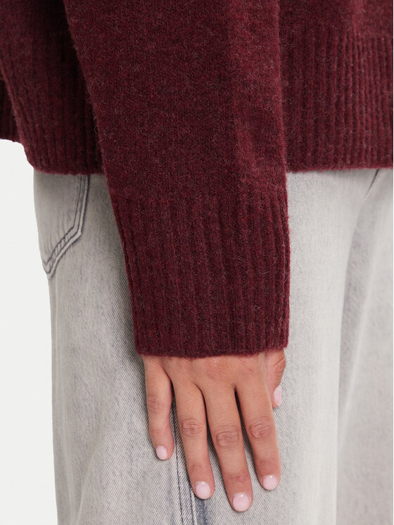 Vero Moda Vero Moda Pullover Boom 10320463 Dunkelrot Loose Fit